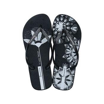 Ipanema Tattoo Flip Flops Dam Svarta Sverige LO2130756